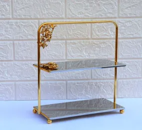 2 Tier Metal Cake Decorating Display Stand