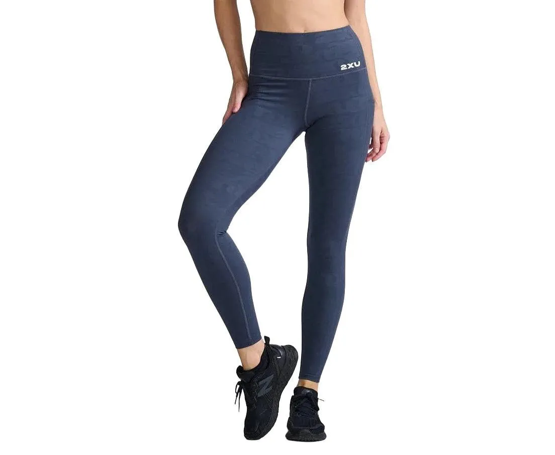 2XU Form Lineup Hi-Rise Women's Compression Tights (Grain Monogram)