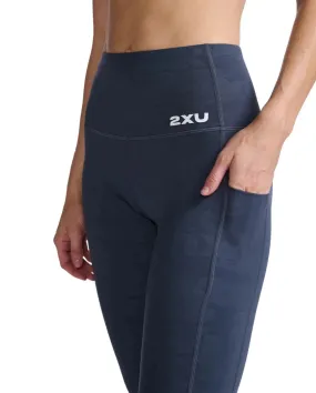 2XU Form Lineup Hi-Rise Women's Compression Tights (Grain Monogram)