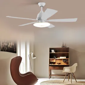 5 Blades Mute Dimmable LED with Remote Creative Nordic Ceiling Fans