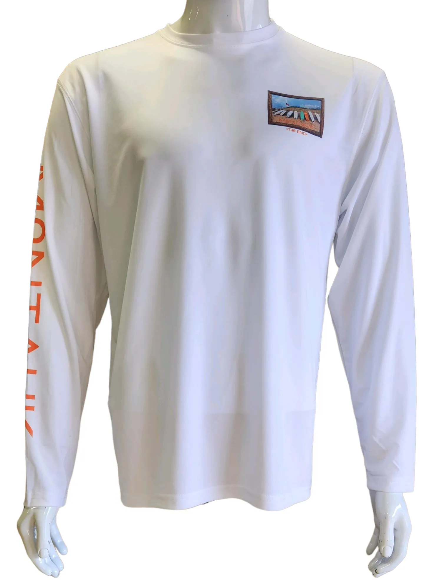 Adult Montauk The End Surf Boards DriFit UV50 Long Sleeve Tee