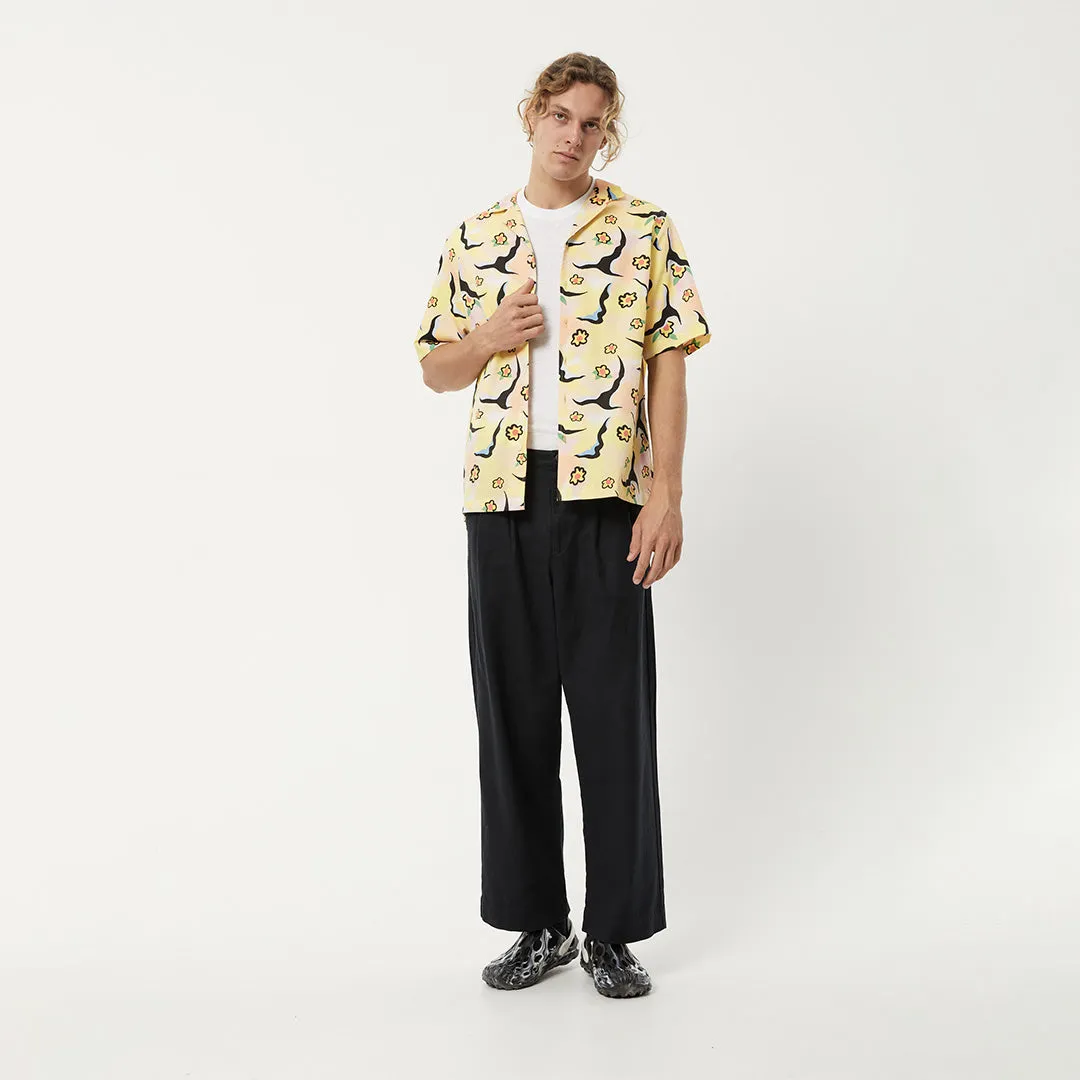 AFENDS Mens Flowers - Short Sleeve Shirt - Multi