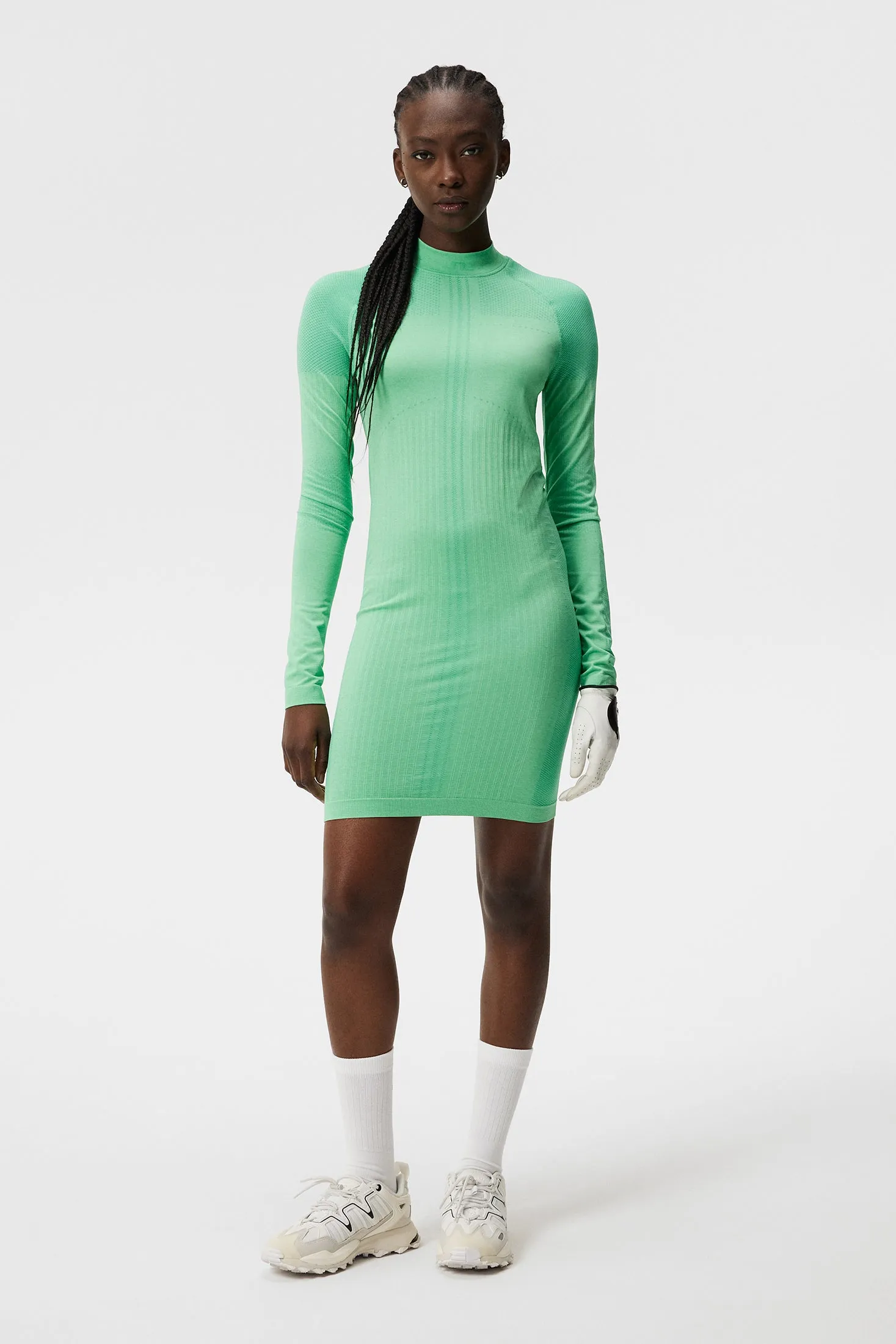 Amber Seamless Dress / Jade Cream Melange