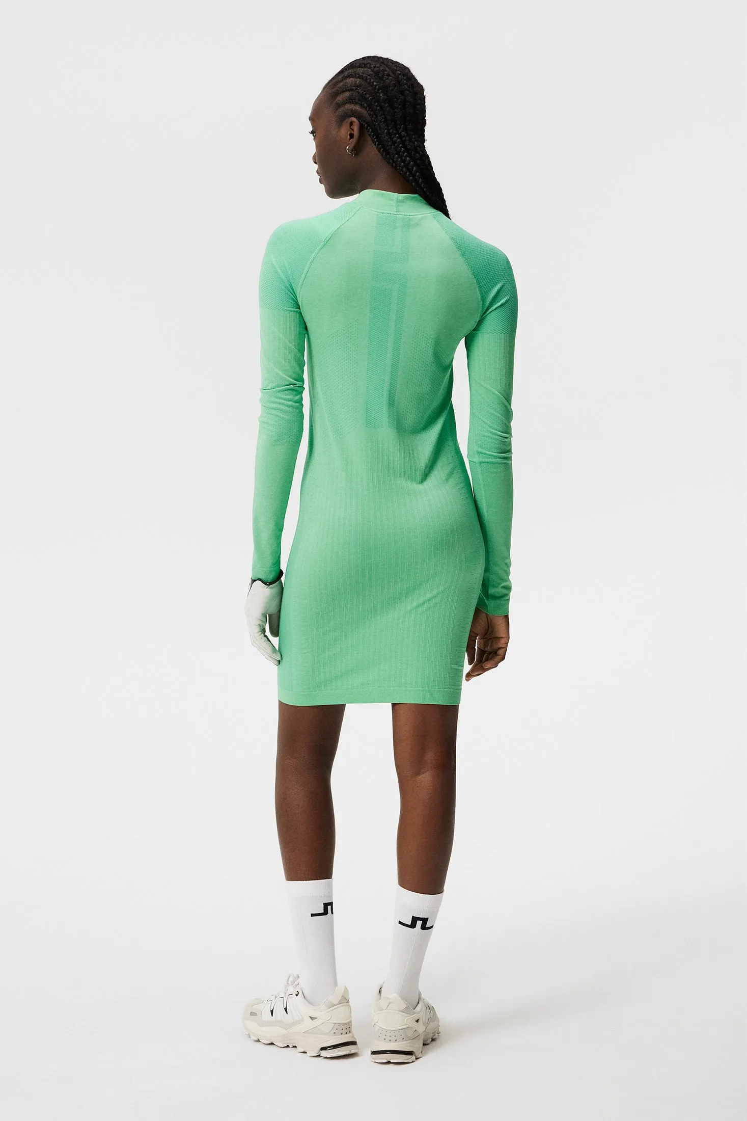 Amber Seamless Dress / Jade Cream Melange