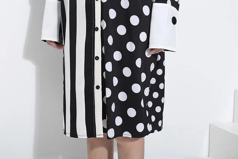 Annie Stripe Dot Dress