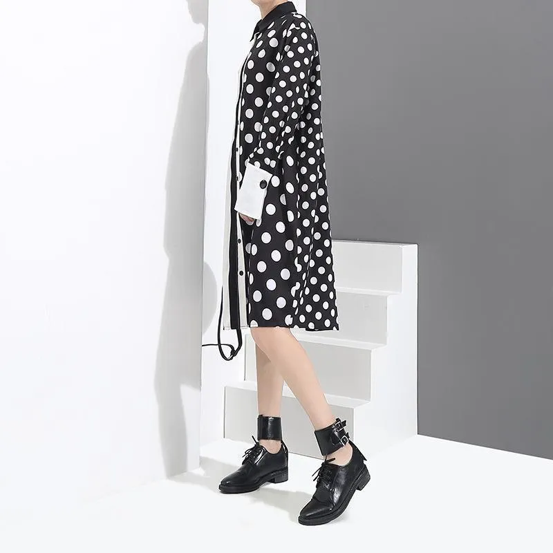 Annie Stripe Dot Dress