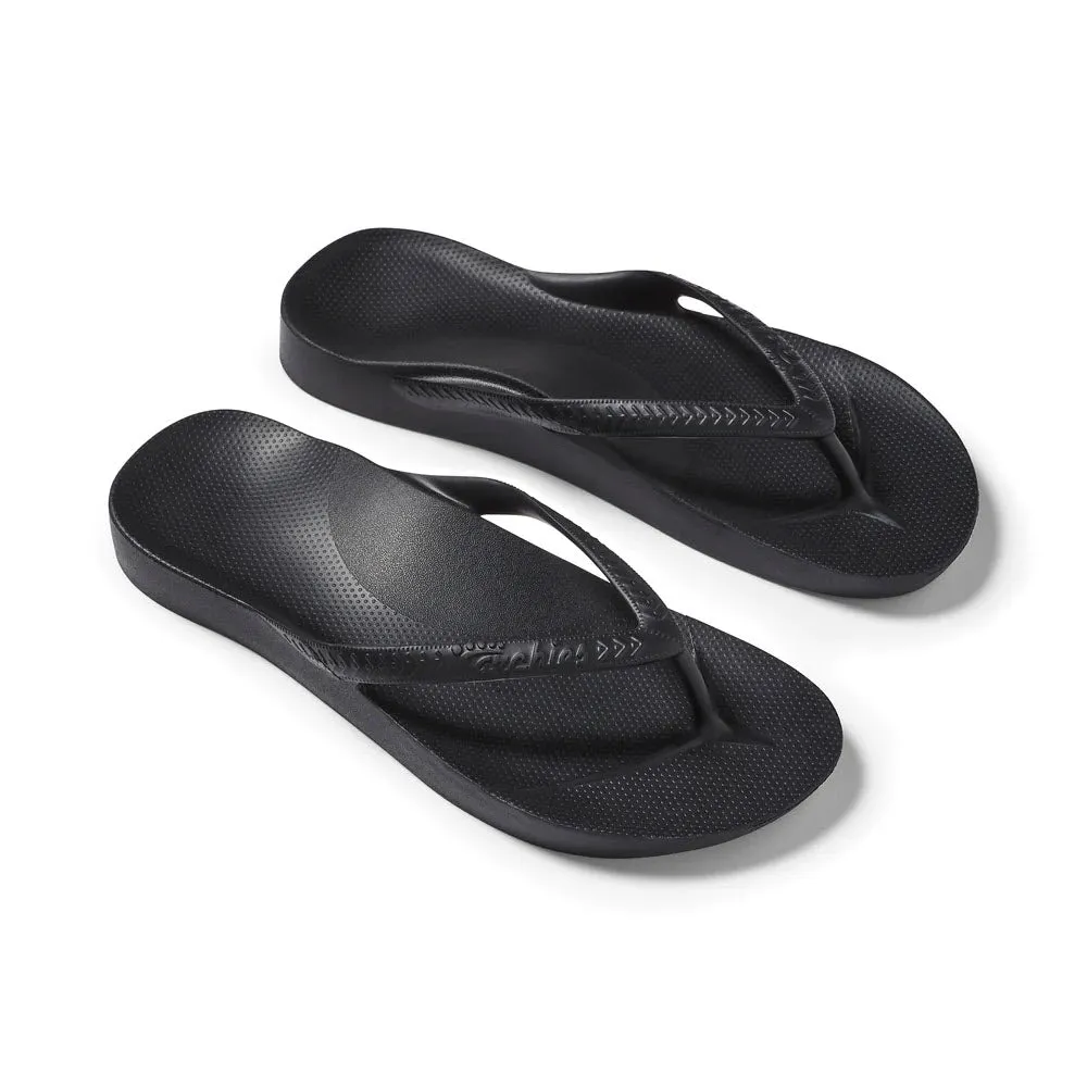 ARCHIES FLIP FLOPS BLACK - WOMENS