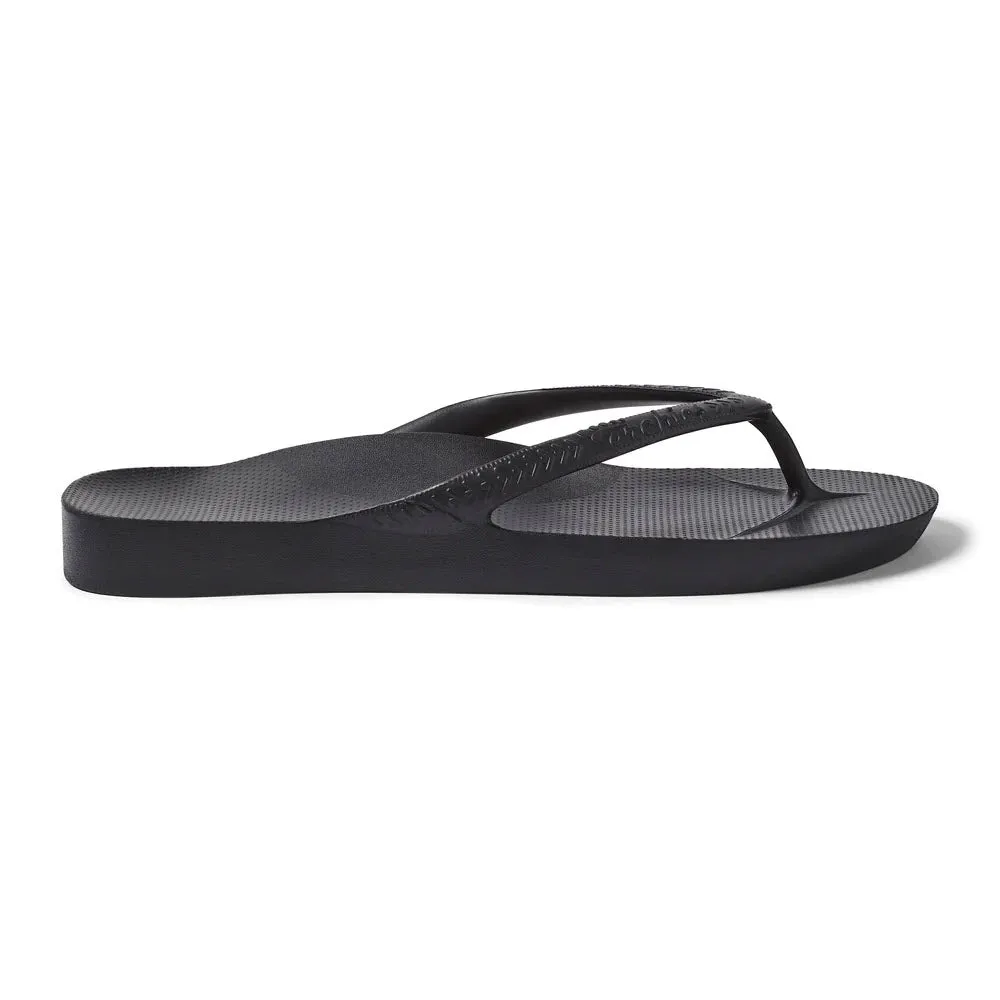 ARCHIES FLIP FLOPS BLACK - WOMENS