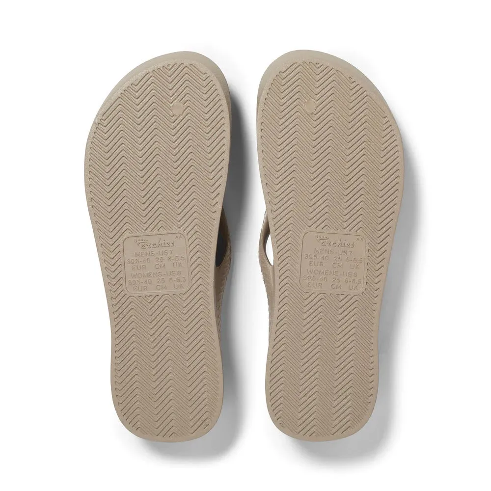 ARCHIES FLIP FLOPS TAUPE - WOMENS