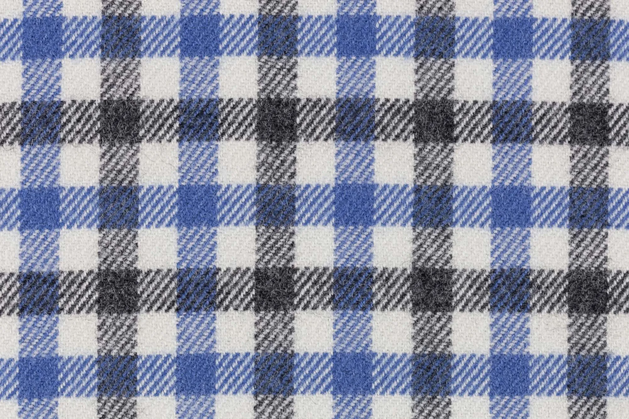 Aspen mel Grey & Chocolate Gingham Flannel Shirting