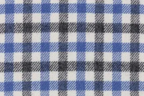 Aspen mel Grey & Chocolate Gingham Flannel Shirting