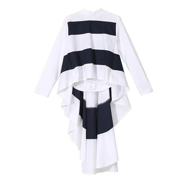 Augustini Striped Twirl Top Long