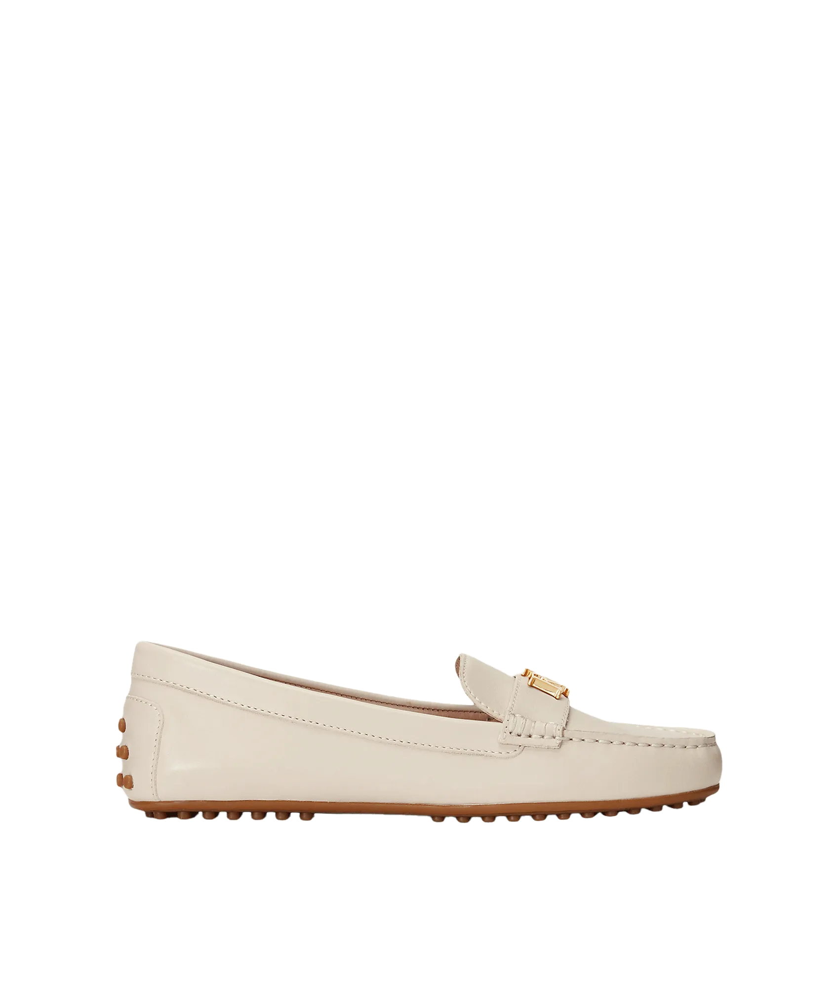 Barnsbury Nappa Leather Driver - Cream