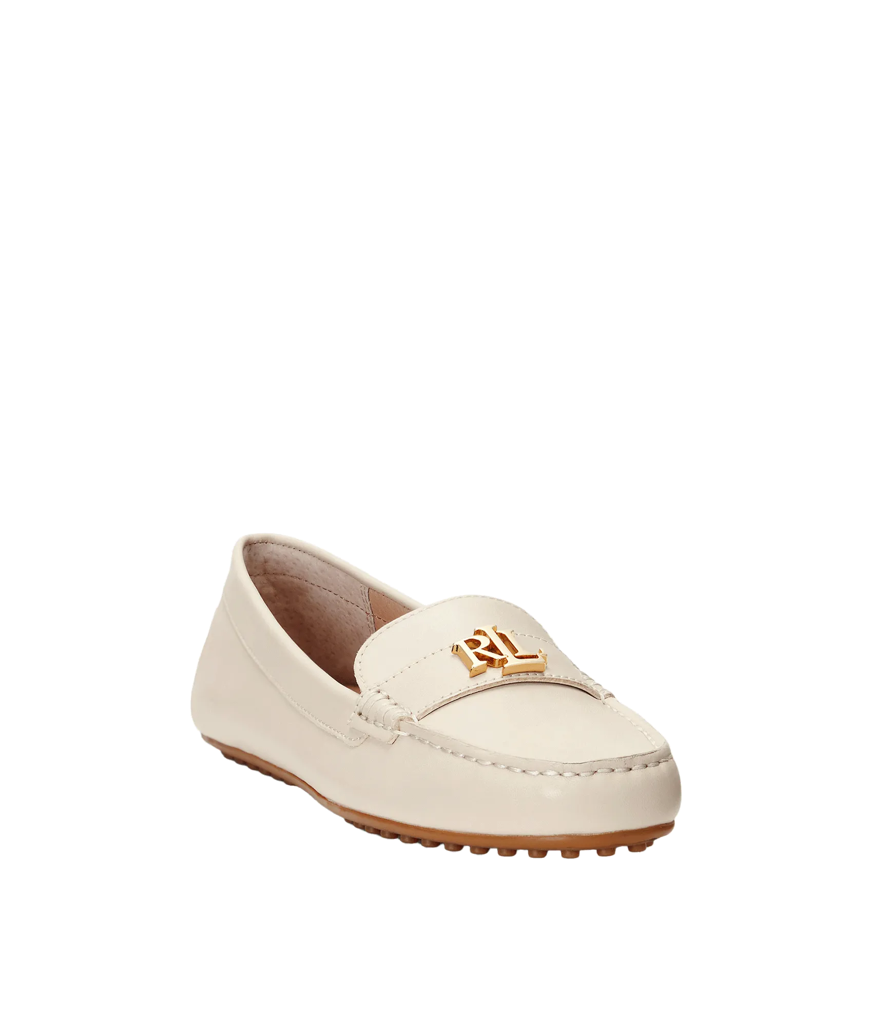 Barnsbury Nappa Leather Driver - Cream