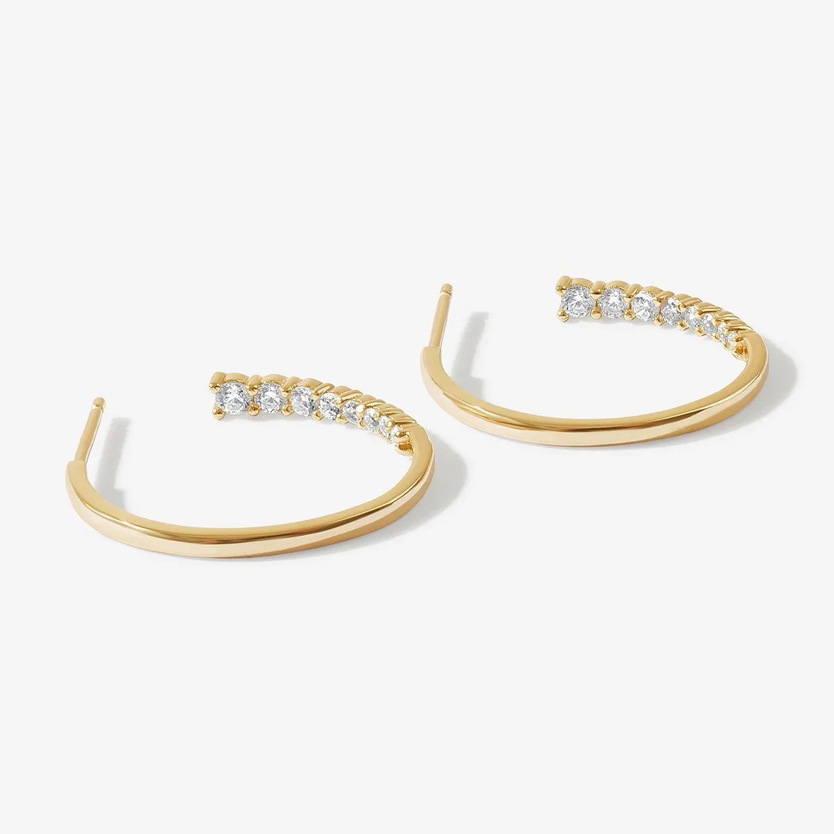 Bentley midi hoop earrings