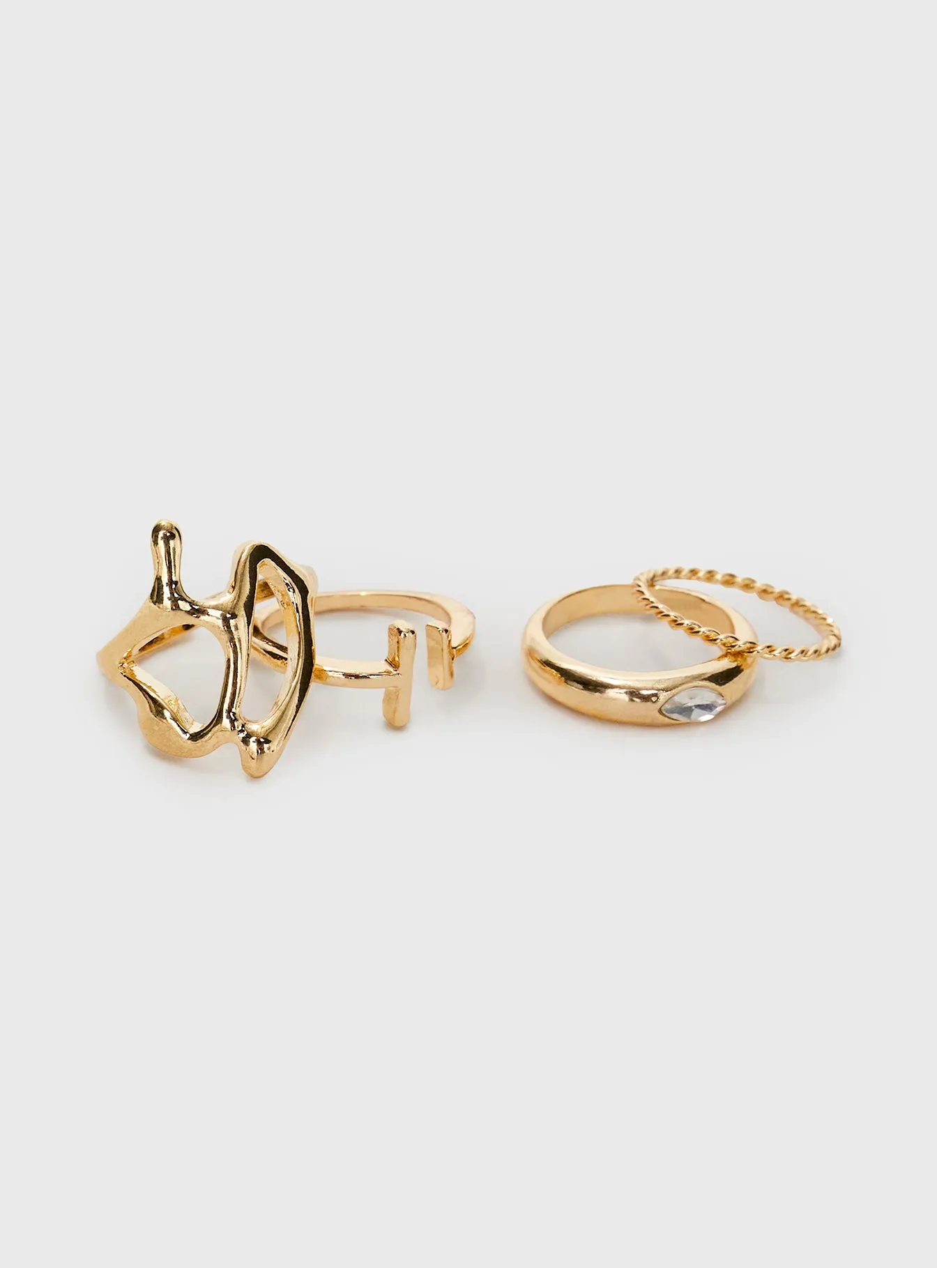 Better Together Ring Set Gold