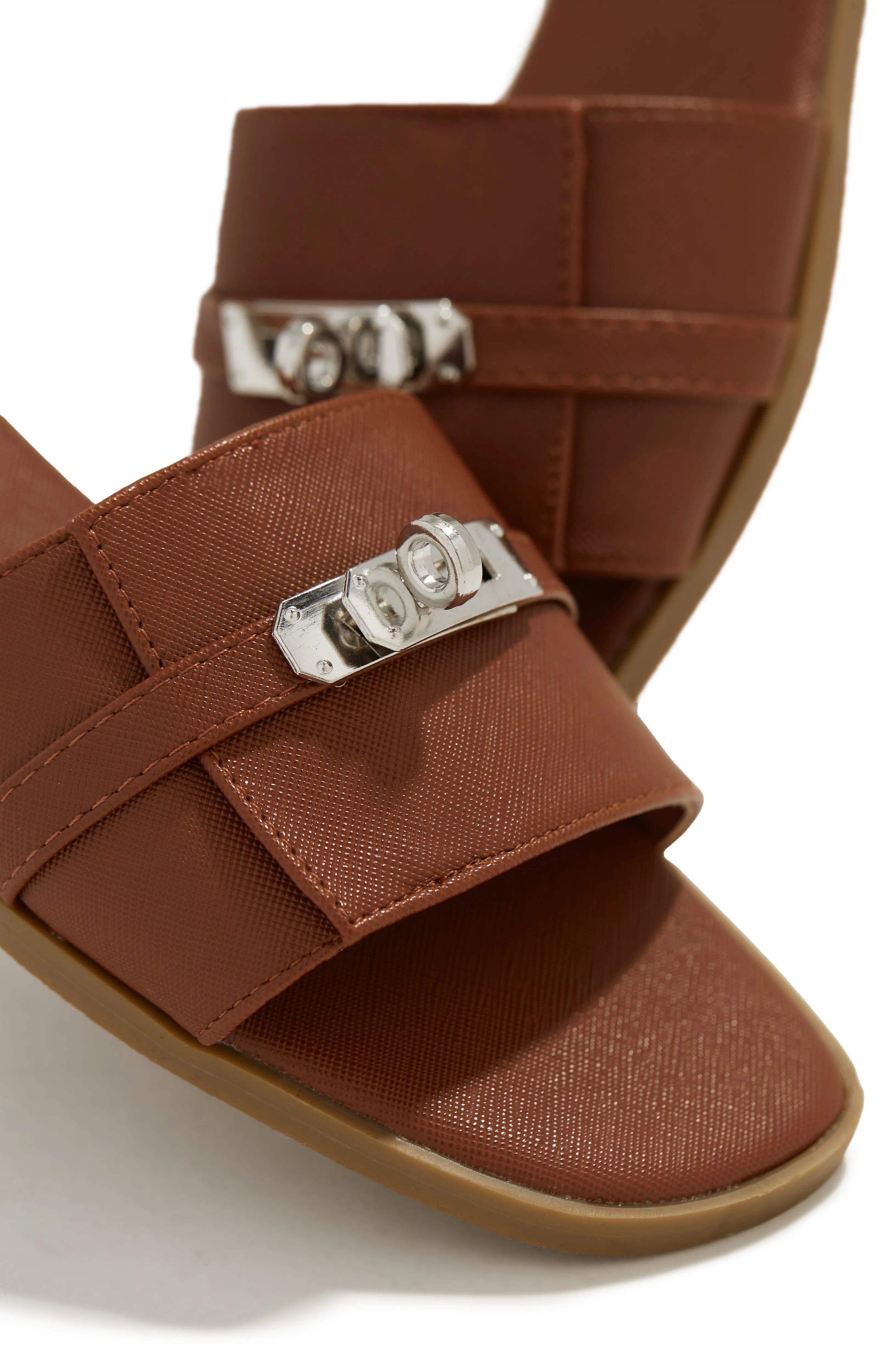 Bianca Slip On Sandals - Tan