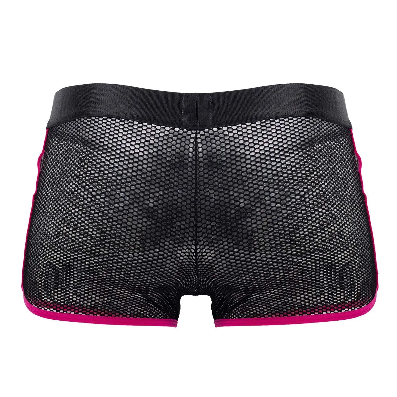 BiteWear BW2023107 Bright Kumquat Trunks Black Fuchsia