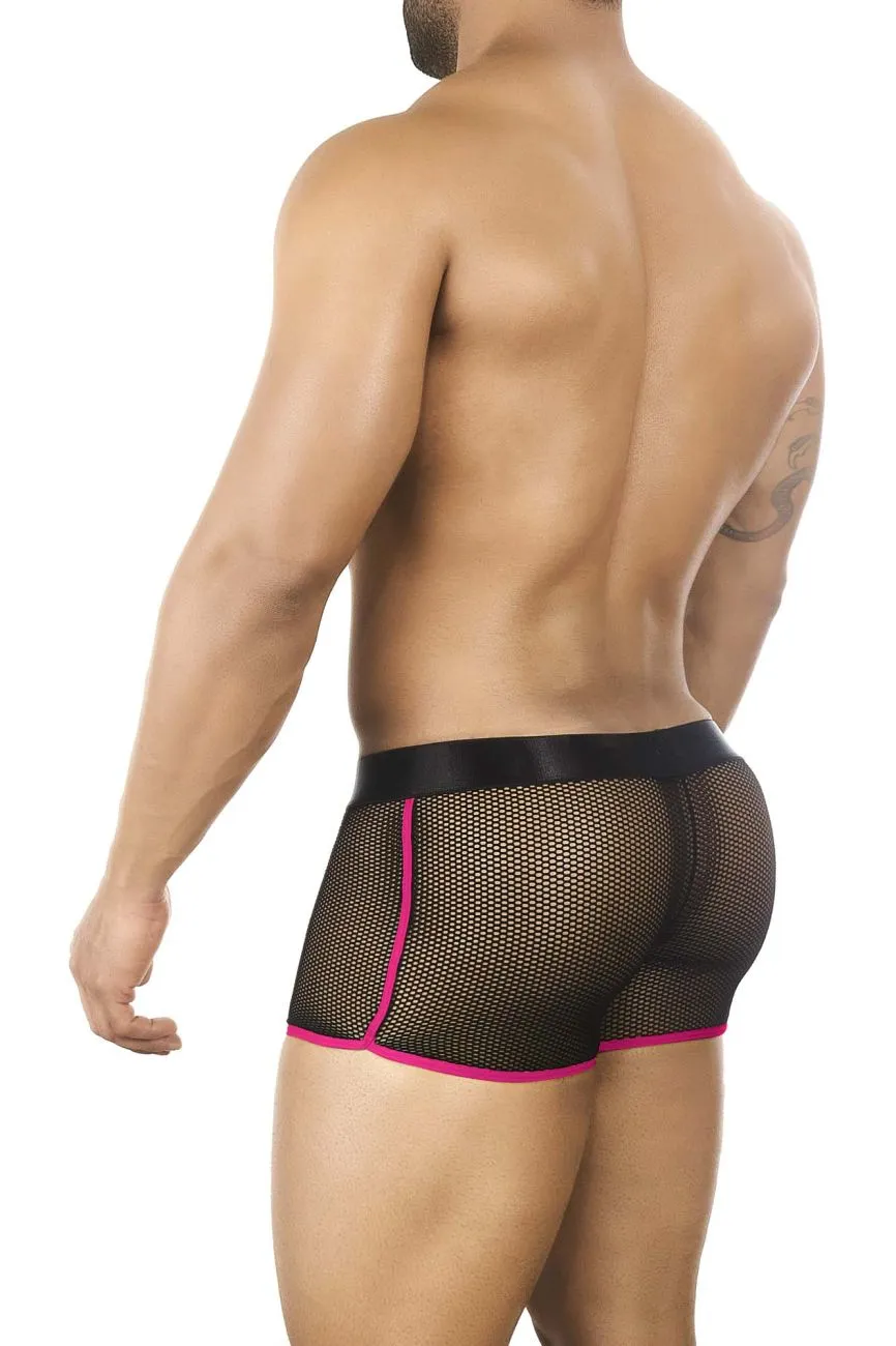 BiteWear BW2023107 Bright Kumquat Trunks Black Fuchsia