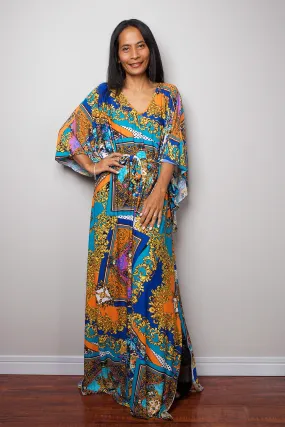 Boho Dress - Kaftan Kimono Dress - Maxi Dress : Funky Elegant Collection No.4