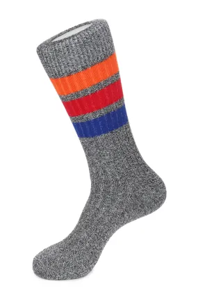 Boot Sock Melange Triple Stripe