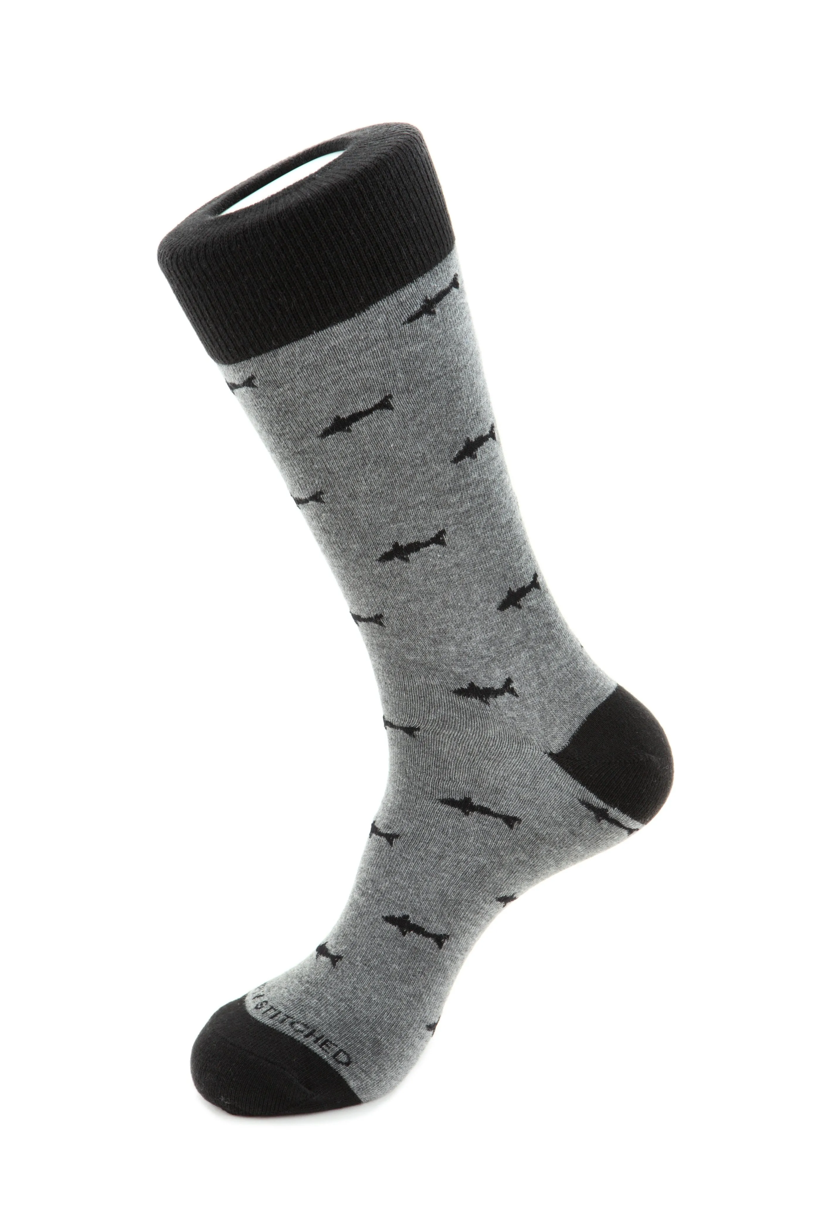 Boxed Shark Sock