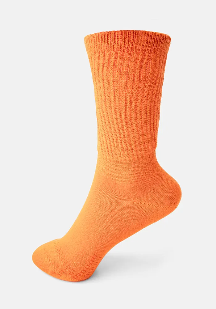 Bright Orange Bamboo Socks