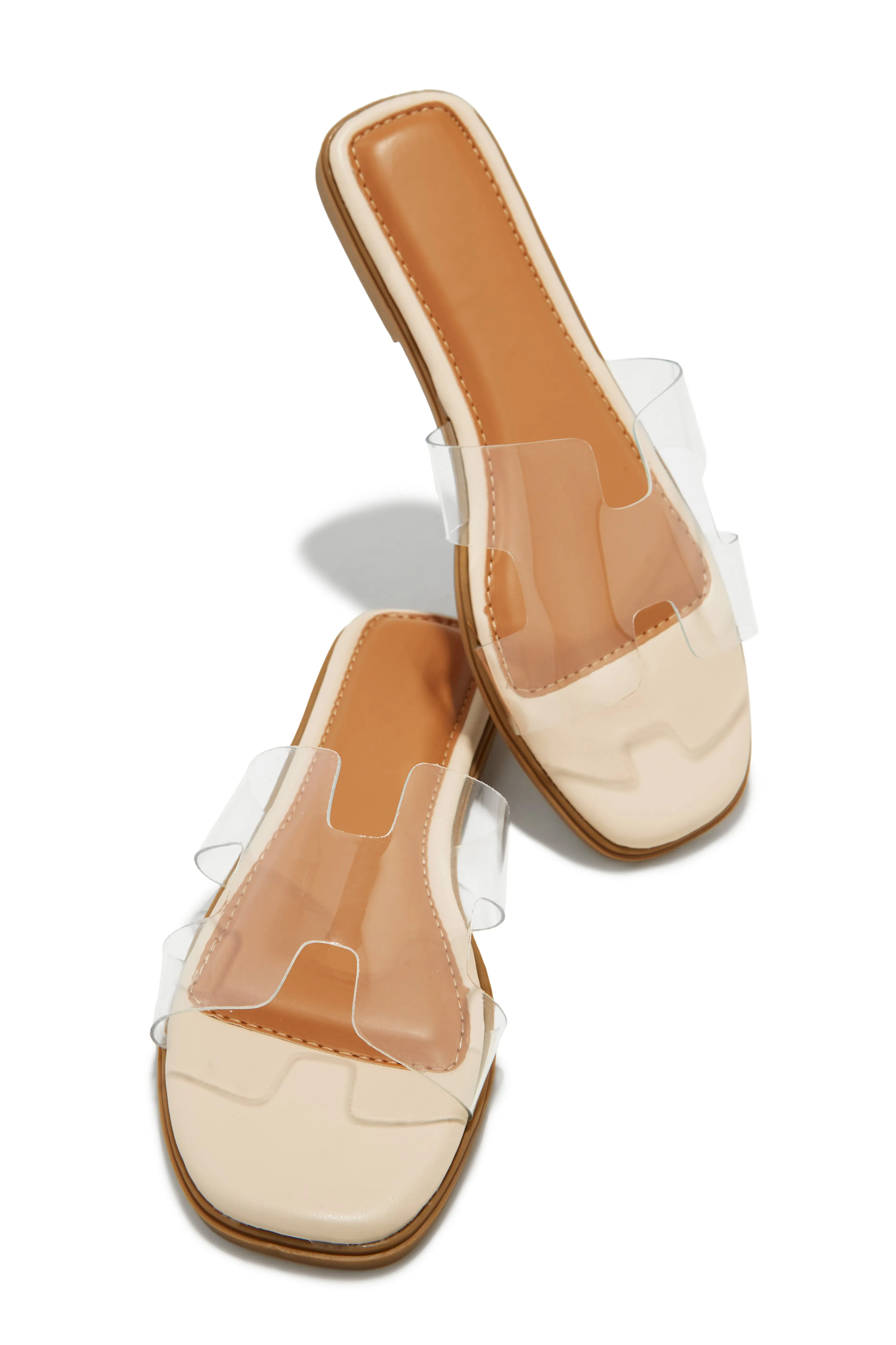 Byanka Slip On Sandals - Clear