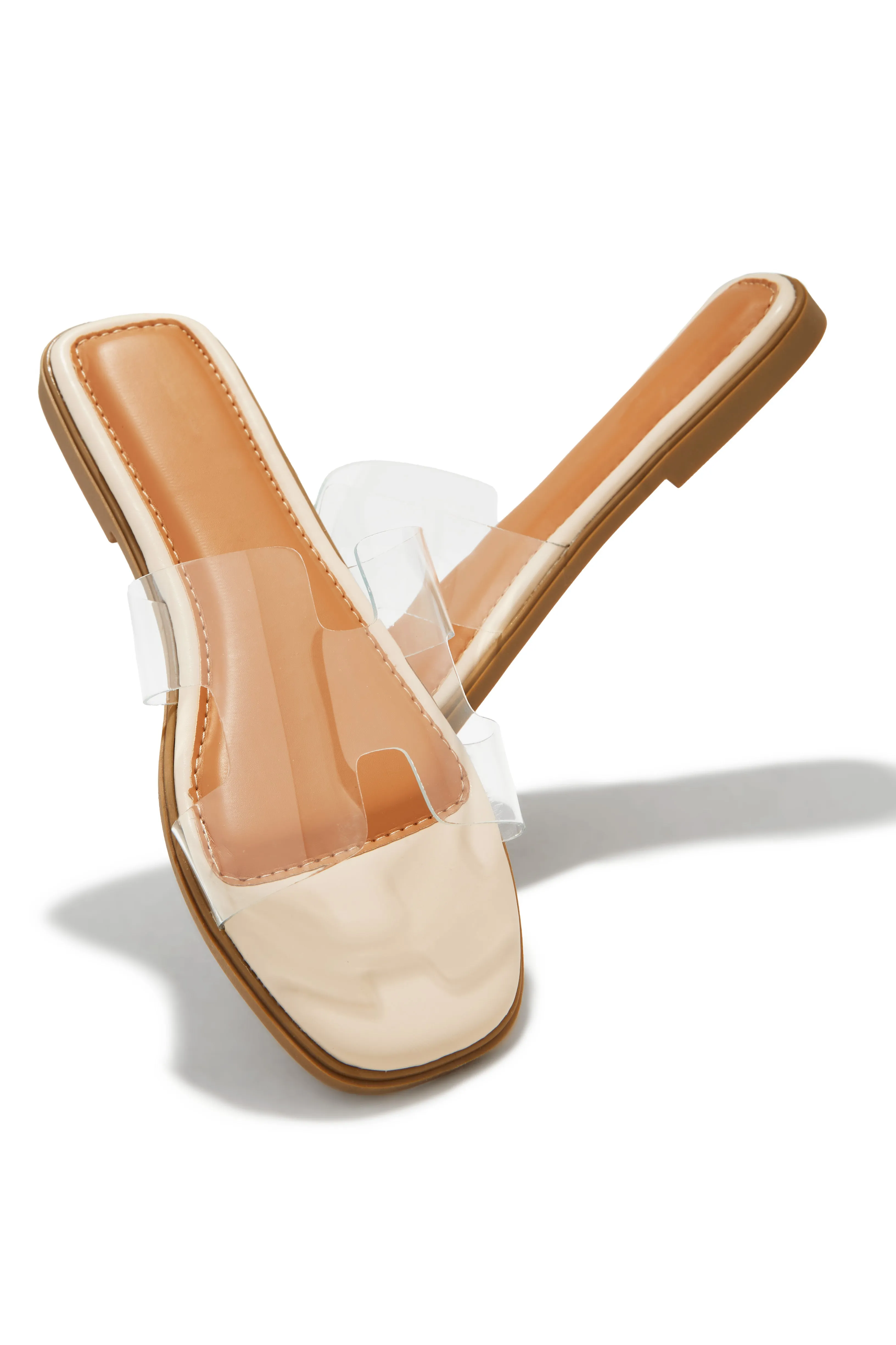 Byanka Slip On Sandals - Clear