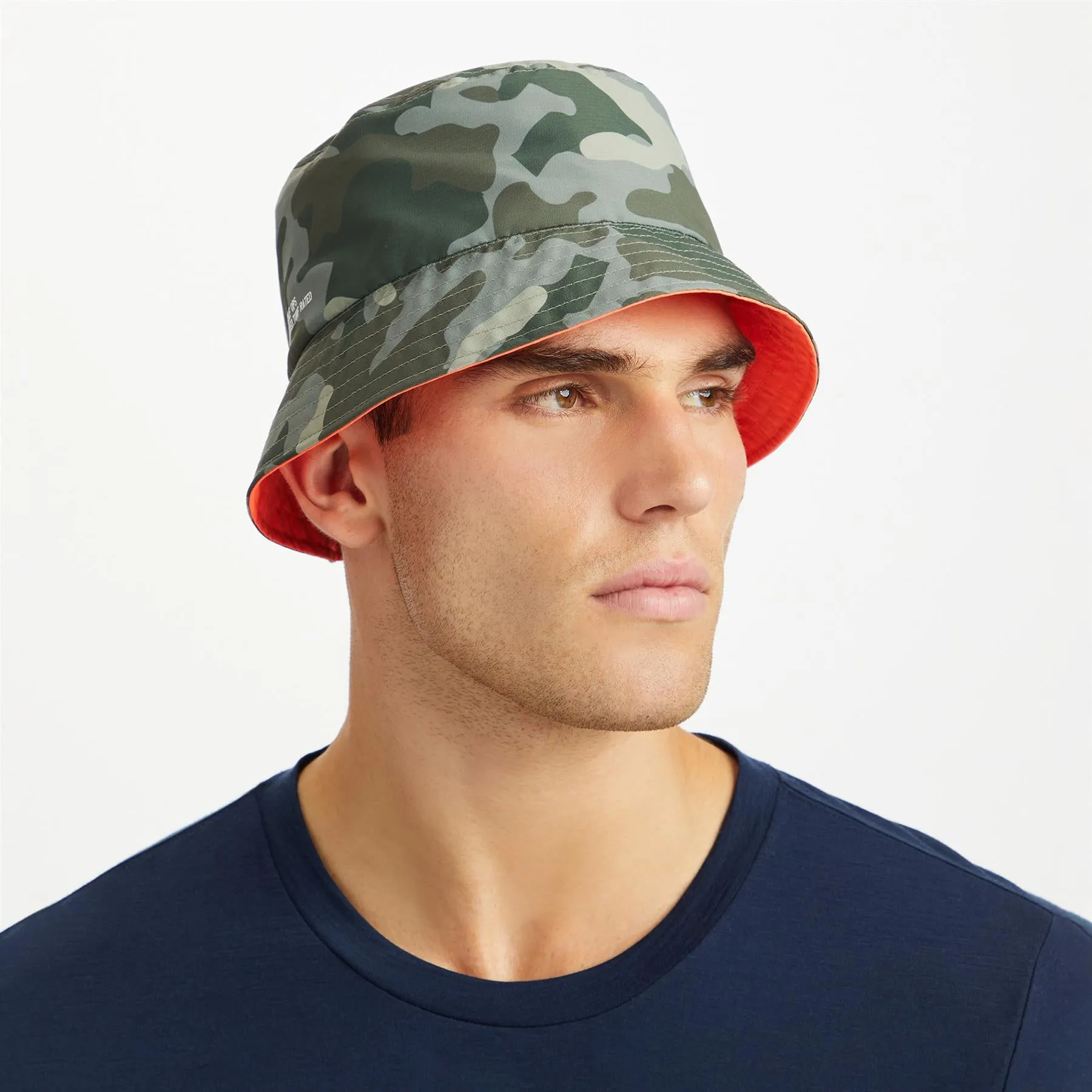 Camo G112 Reversible Tech Bucket Hat Woodland Camo/Shocking Orange - SS24