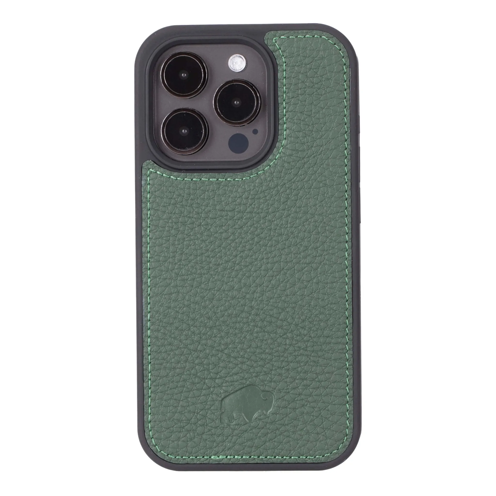 Carter iPhone 15 Pro Wallet Case, Pebble Green