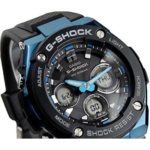 Casio G-SHOCK G-STEEL 55mm Tough Solar Analog-Digital Men's Watch - GSTS300G-1A2