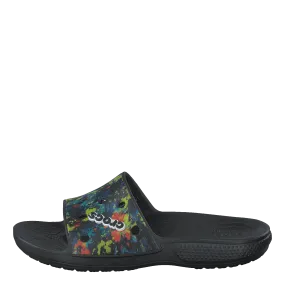 Classic Crocs Tiedye Grphc Sld Multi/black