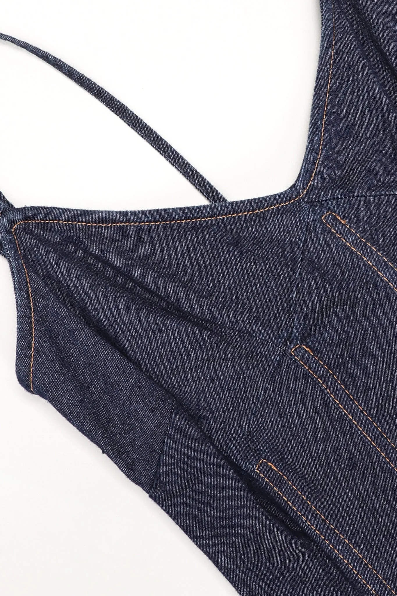 Denim Corset Slip Dress