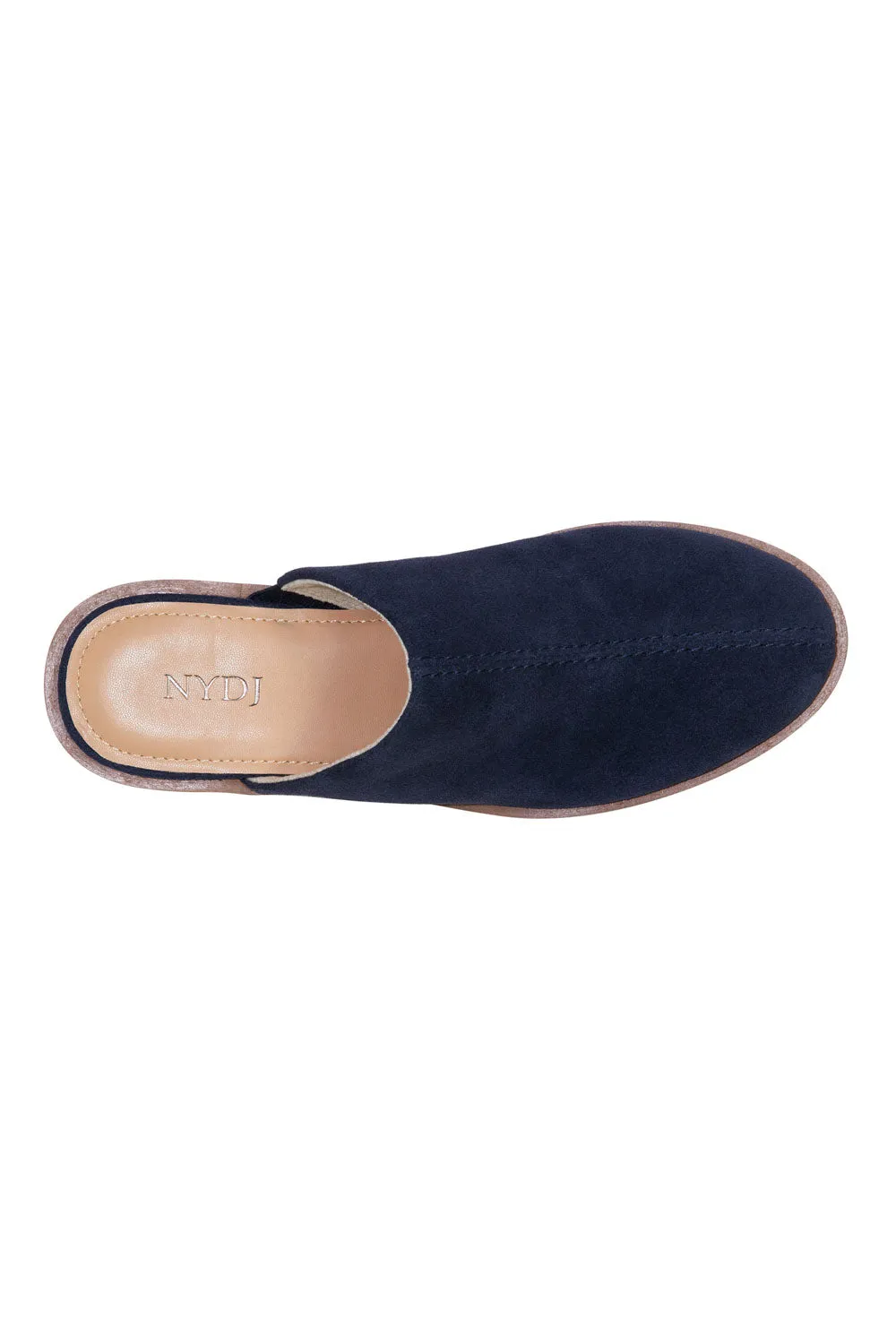 Edmond Wedge Mules - Navy