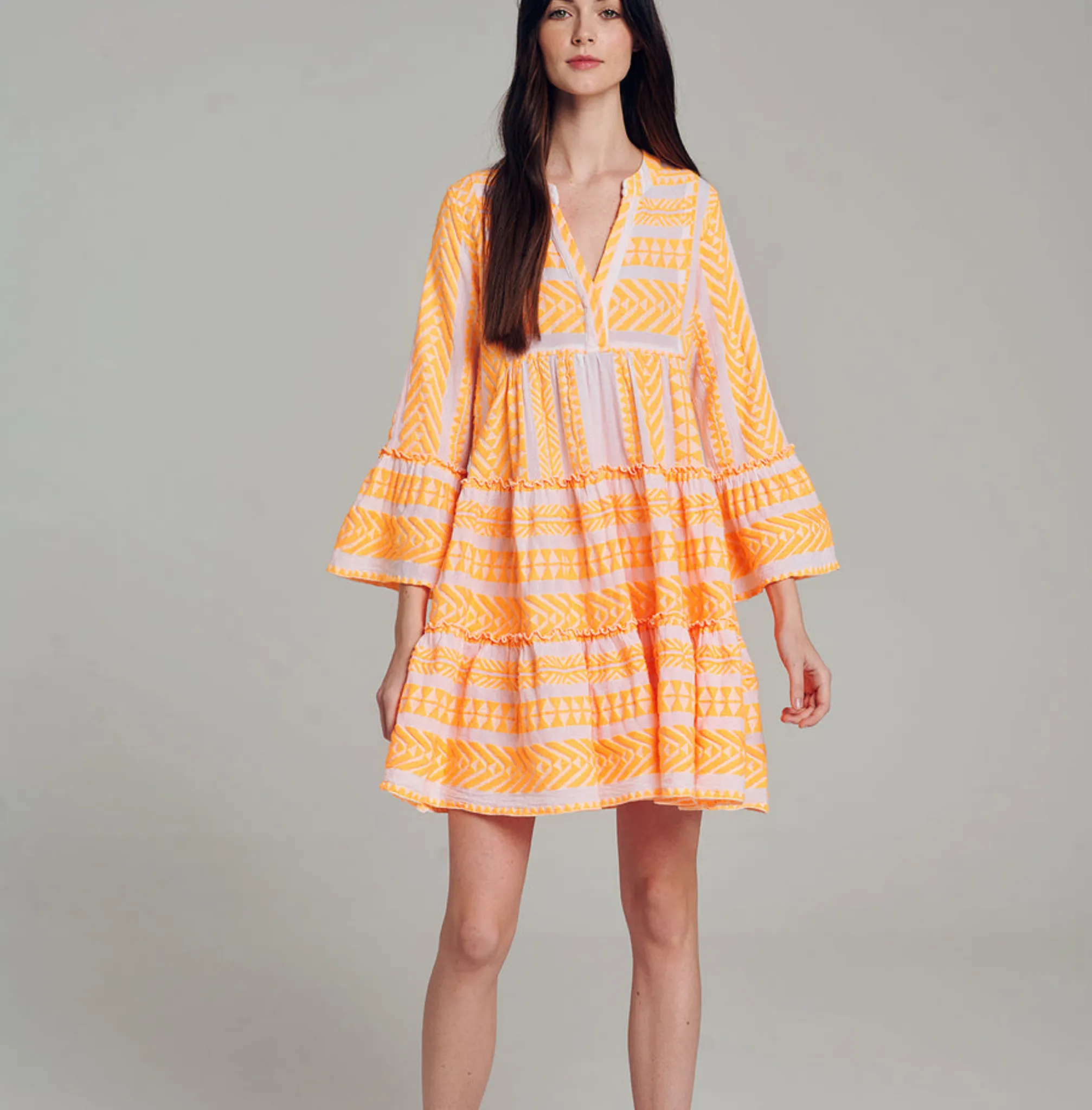 Ella Short Dress SS22 by Devotion Twins - Bright Colours