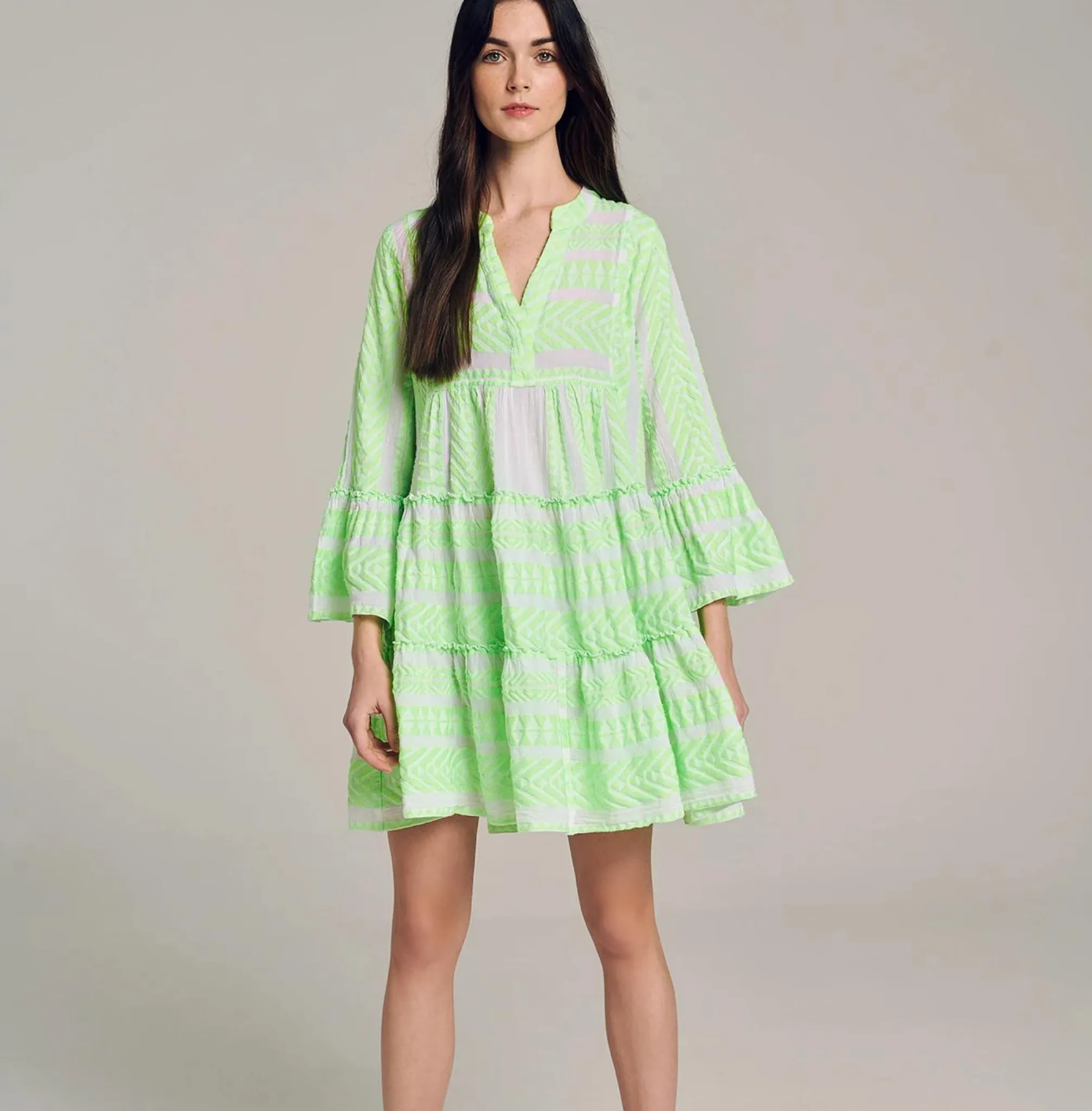 Ella Short Dress SS22 by Devotion Twins - Bright Colours