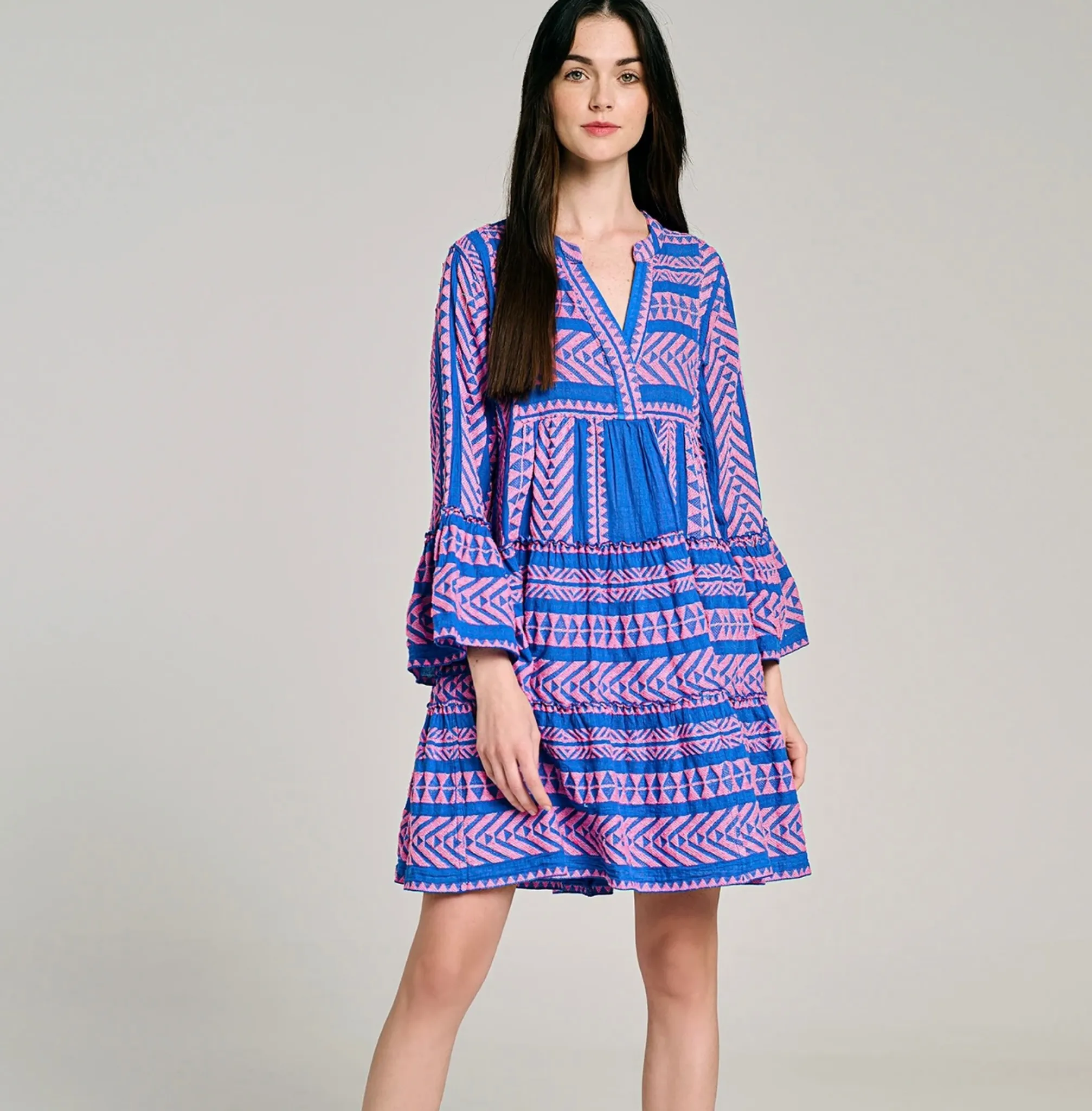 Ella Short Dress SS22 by Devotion Twins - Bright Colours