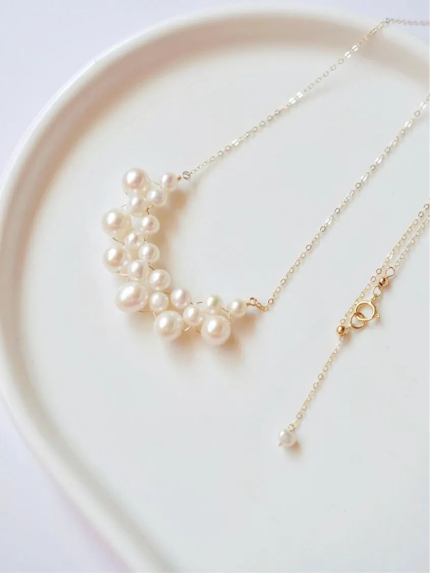 Embellished Series Pearl Cloud Necklace