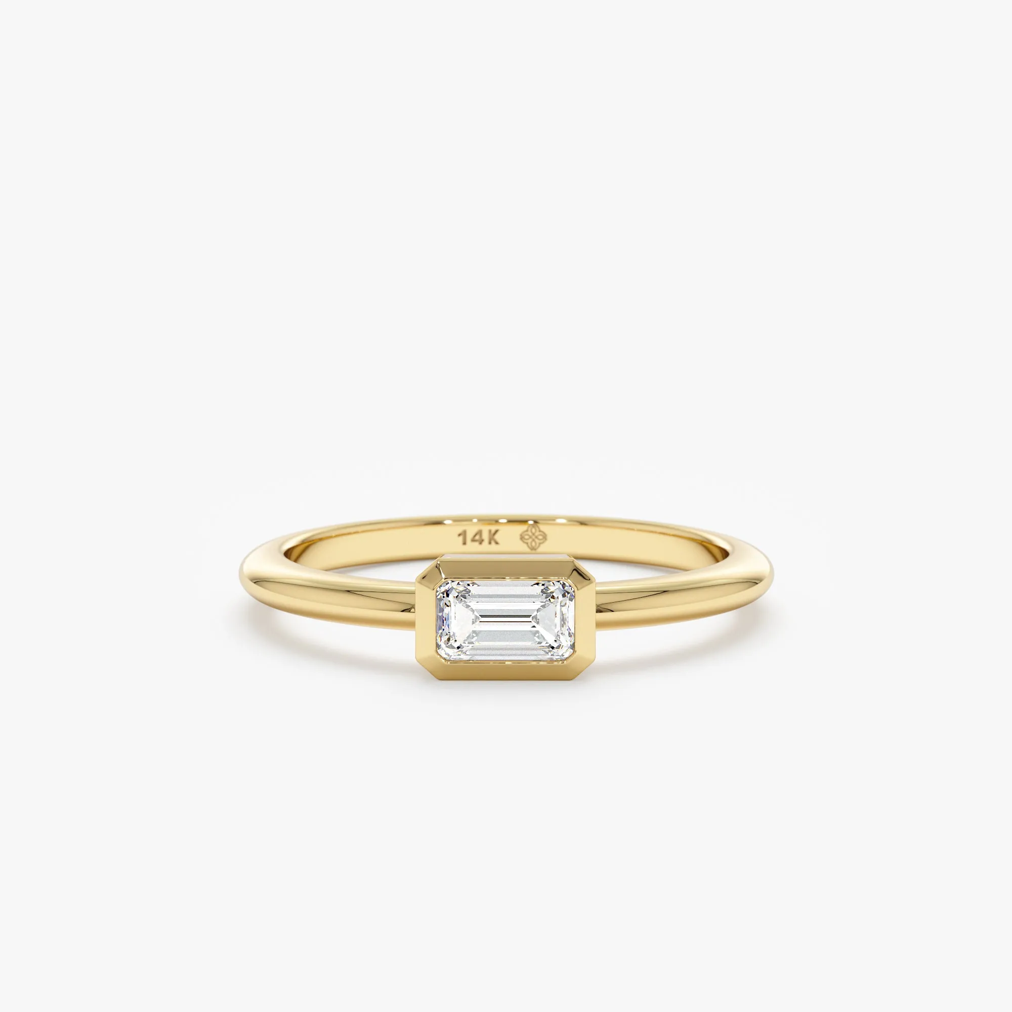 Emerald Cut Diamond Ring, Kali