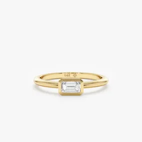 Emerald Cut Diamond Ring, Kali