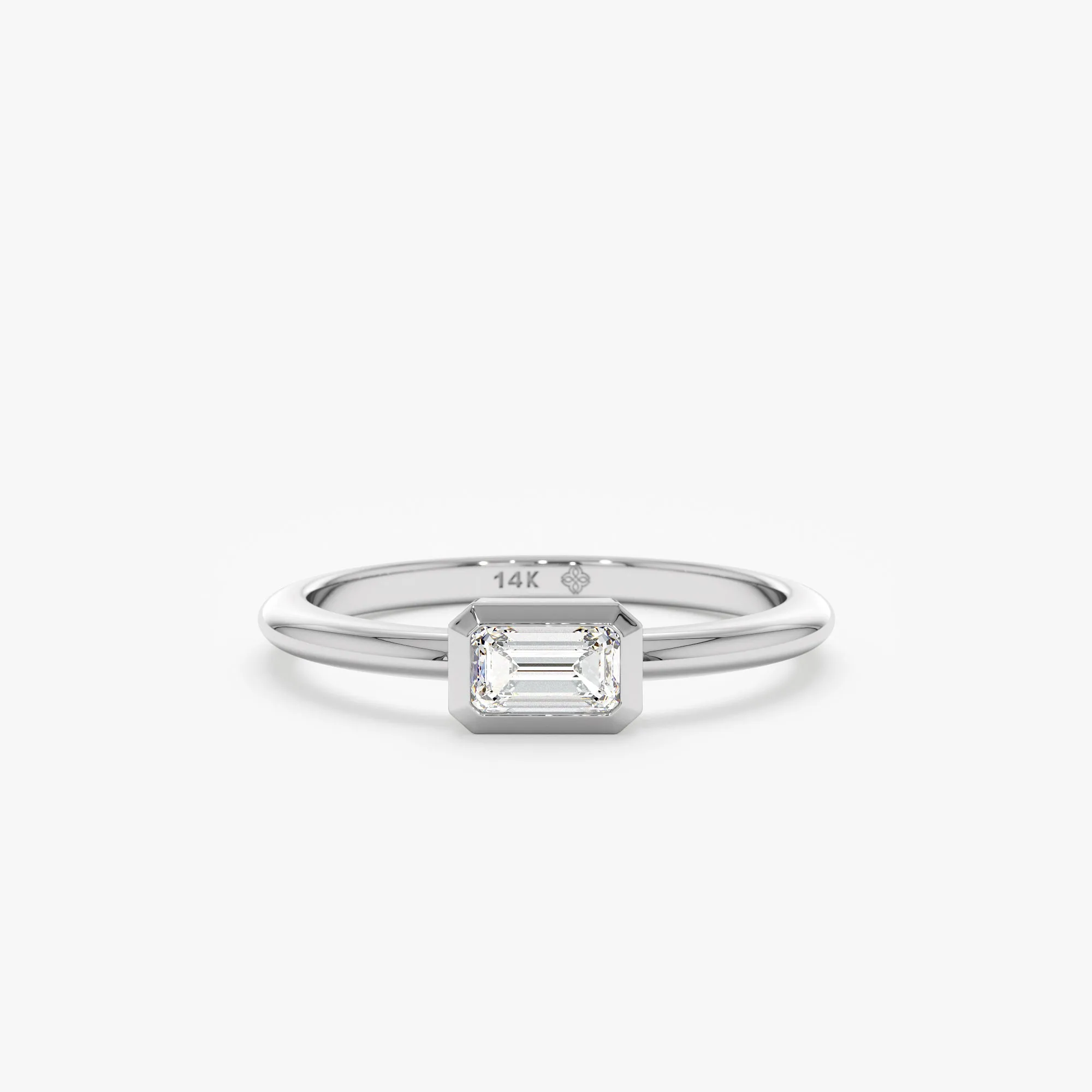 Emerald Cut Diamond Ring, Kali