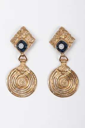 Etruscan Swirl Drop Earrings