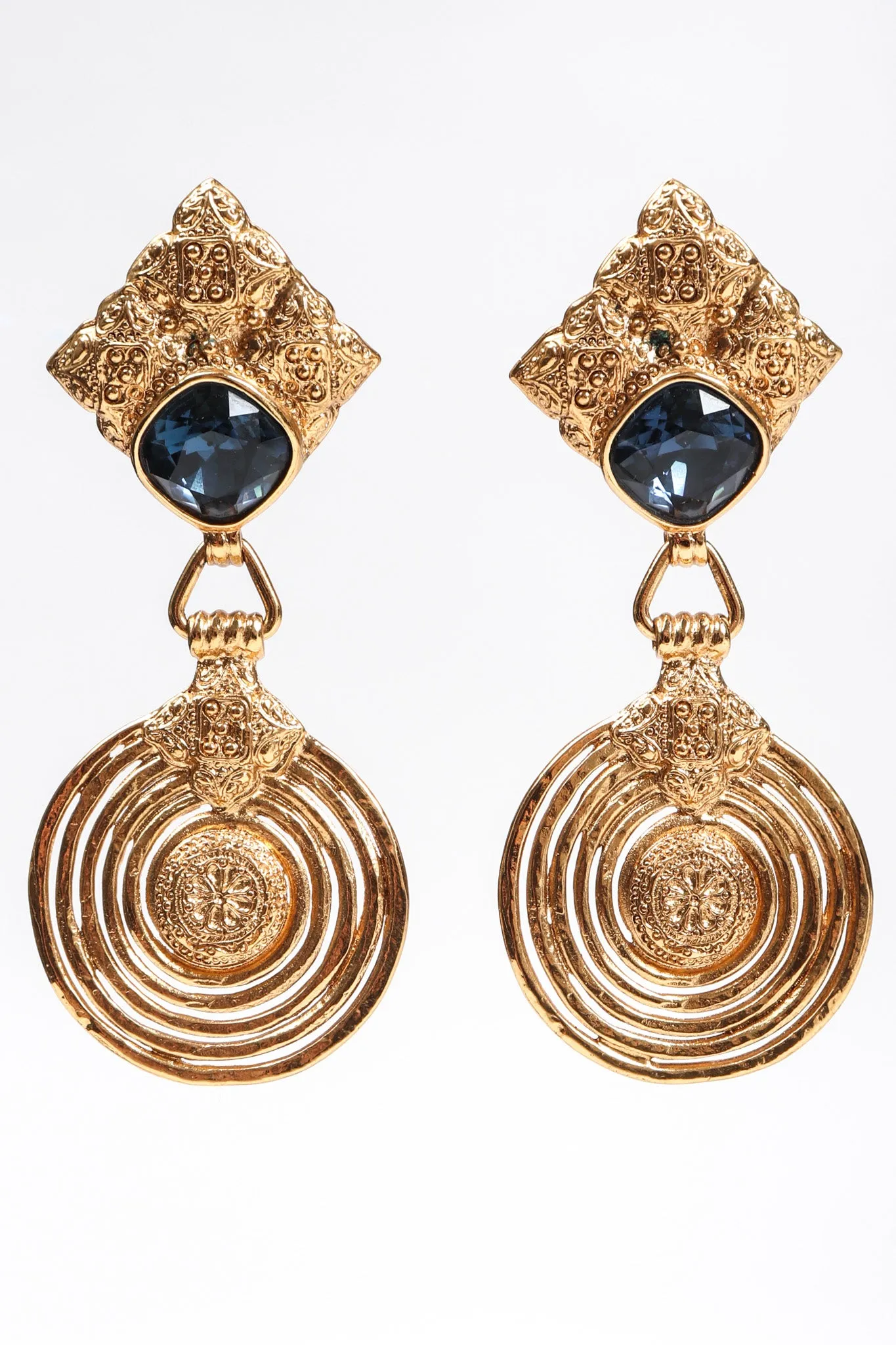 Etruscan Swirl Drop Earrings