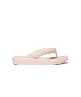 Fitflop IQushion D-Luxe x Roksanda Padded leather Flip Flops Oyster