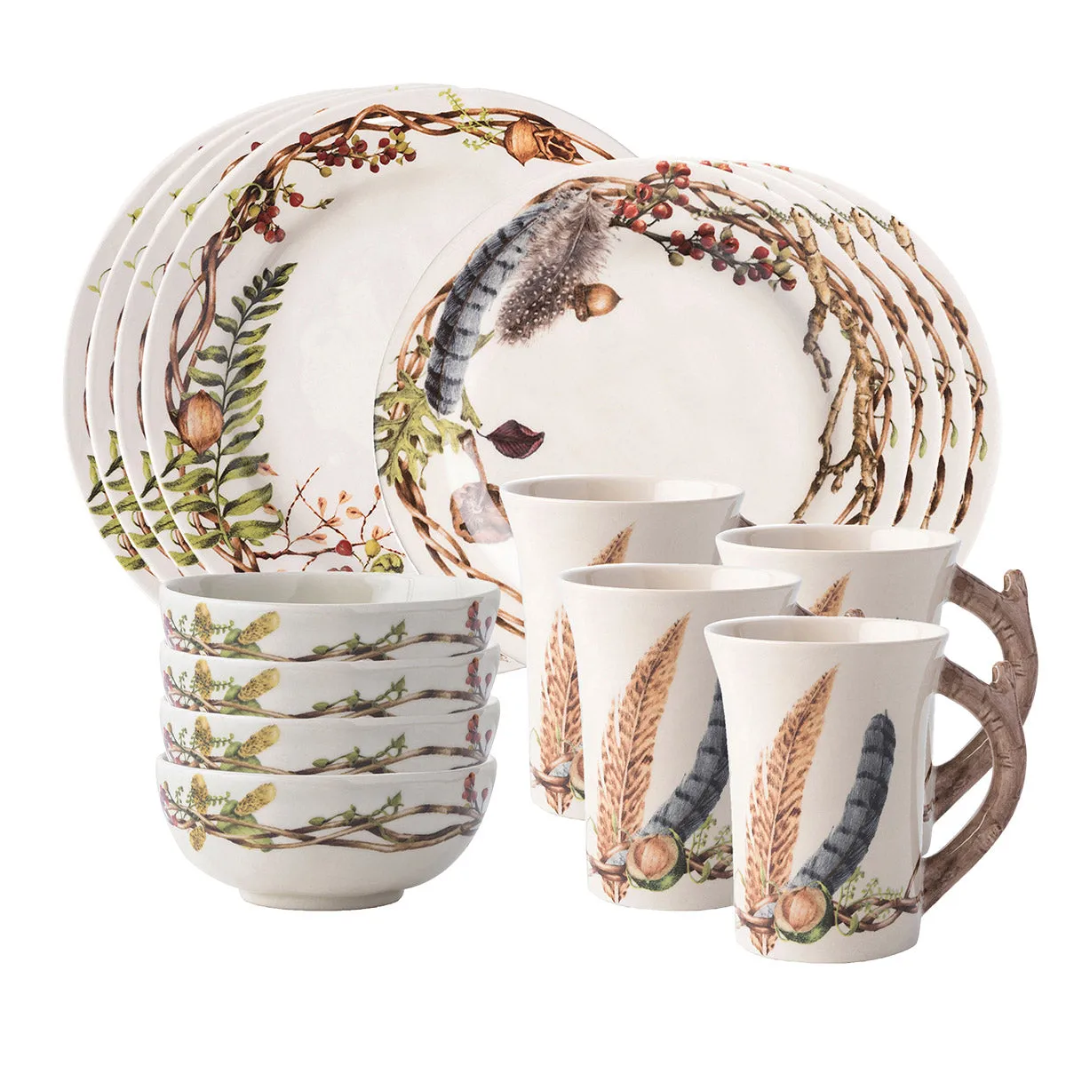 Forest Walk 16pc Place Setting