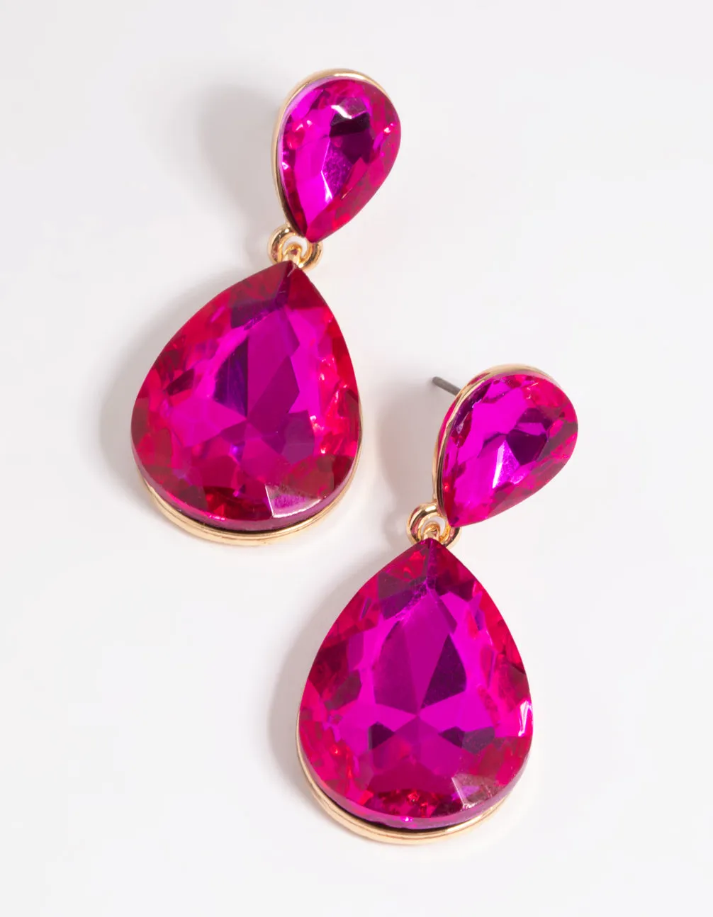 Fuchsia Teardrop Earrings