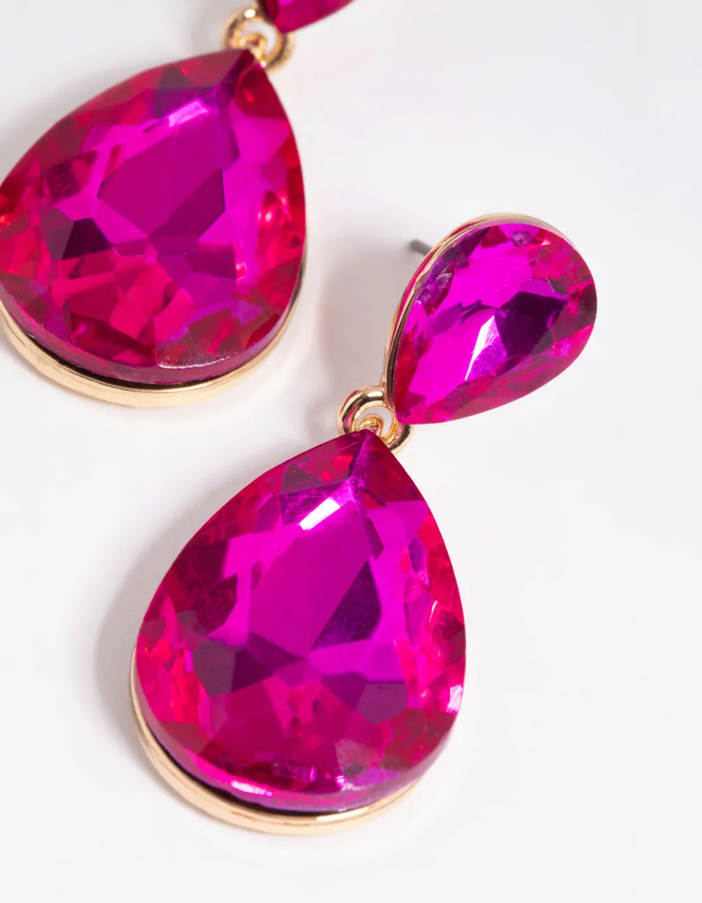 Fuchsia Teardrop Earrings