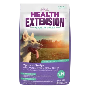 Health Extension Grain Free Venison Recipe Dry Dog Food