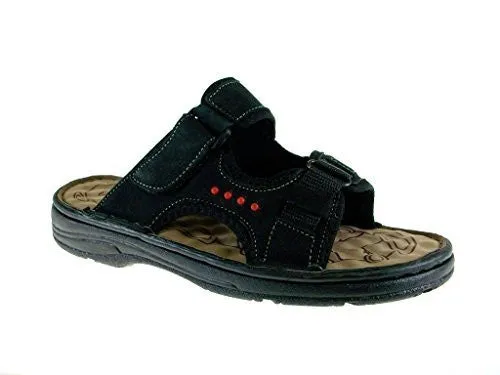 J's Awake Men's Marcos-08 Slip On Comfort Open Toe Sandals